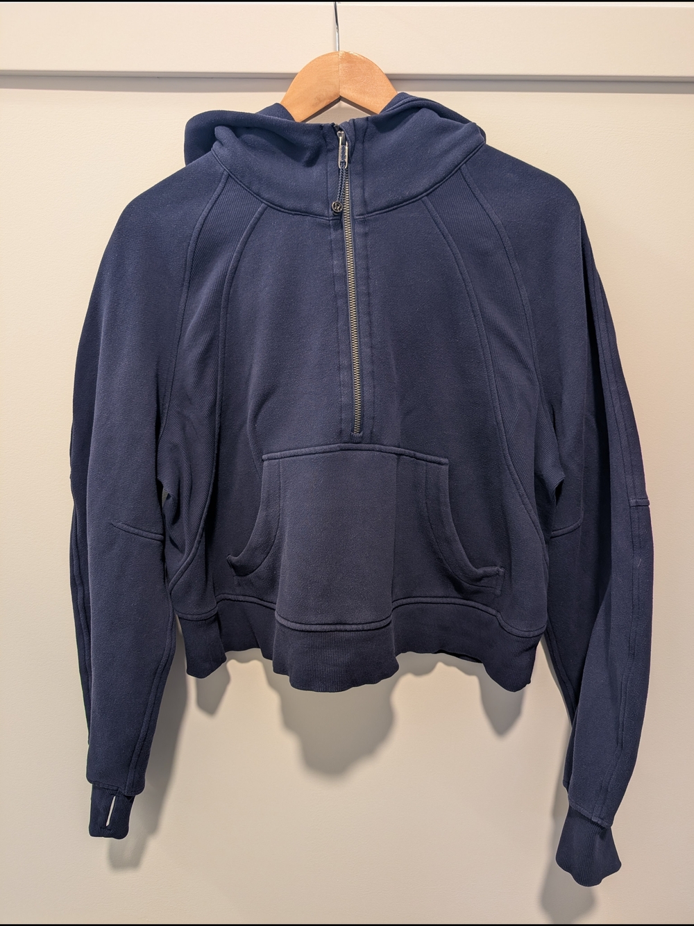 lululemon athletica Navy Half-Zip Hoodie Sweatshirt
